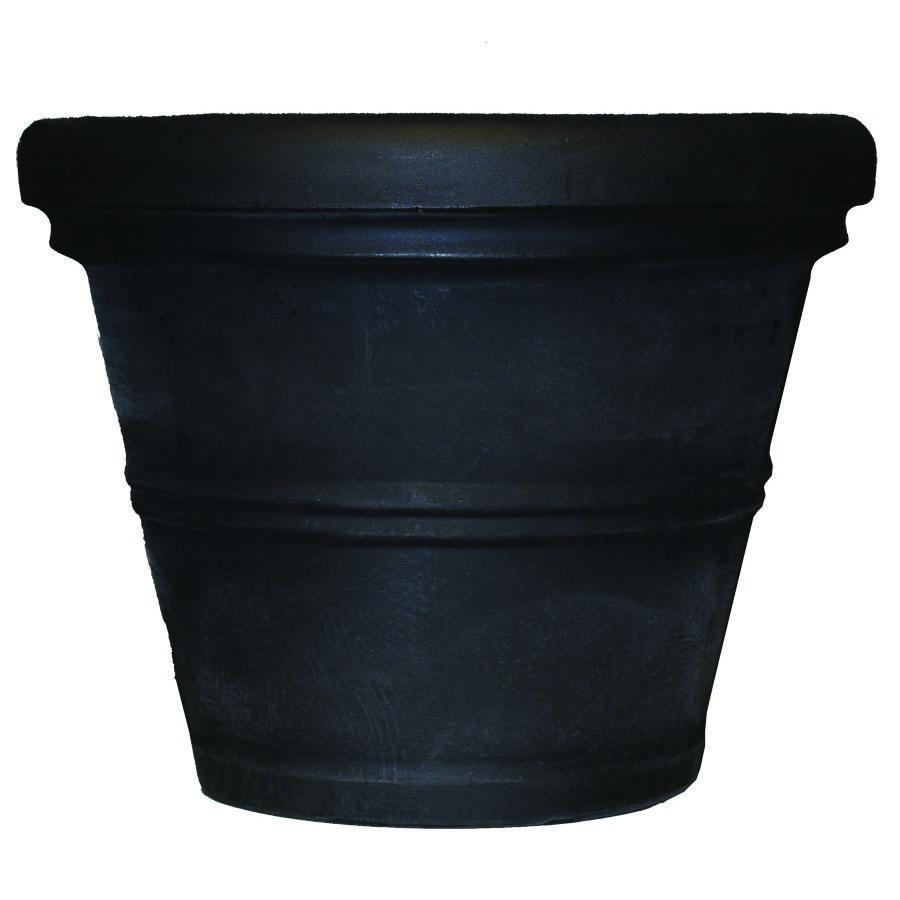 Tusco 24.5" Rolled Rim Planter Black