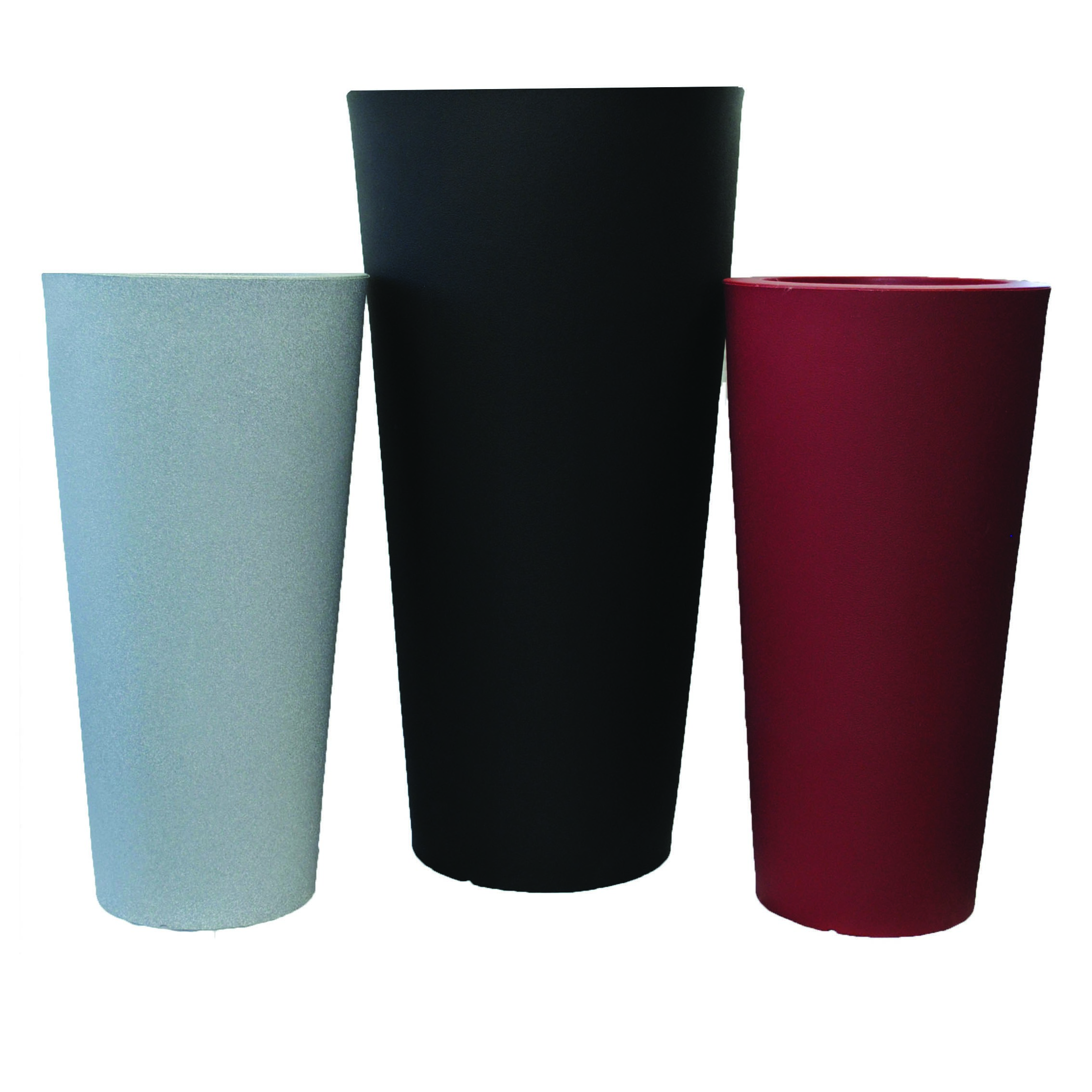 Tusco 20" Cosmo Round Planter Black