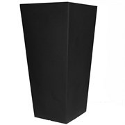 Tusco 26" Cosmo Tall Square Planter Black — priced per each; minimum 2; multiples of 2