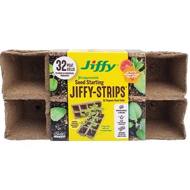 Jiffy 2.5" Peat Strip 4 Strips Of 8 Pots Each