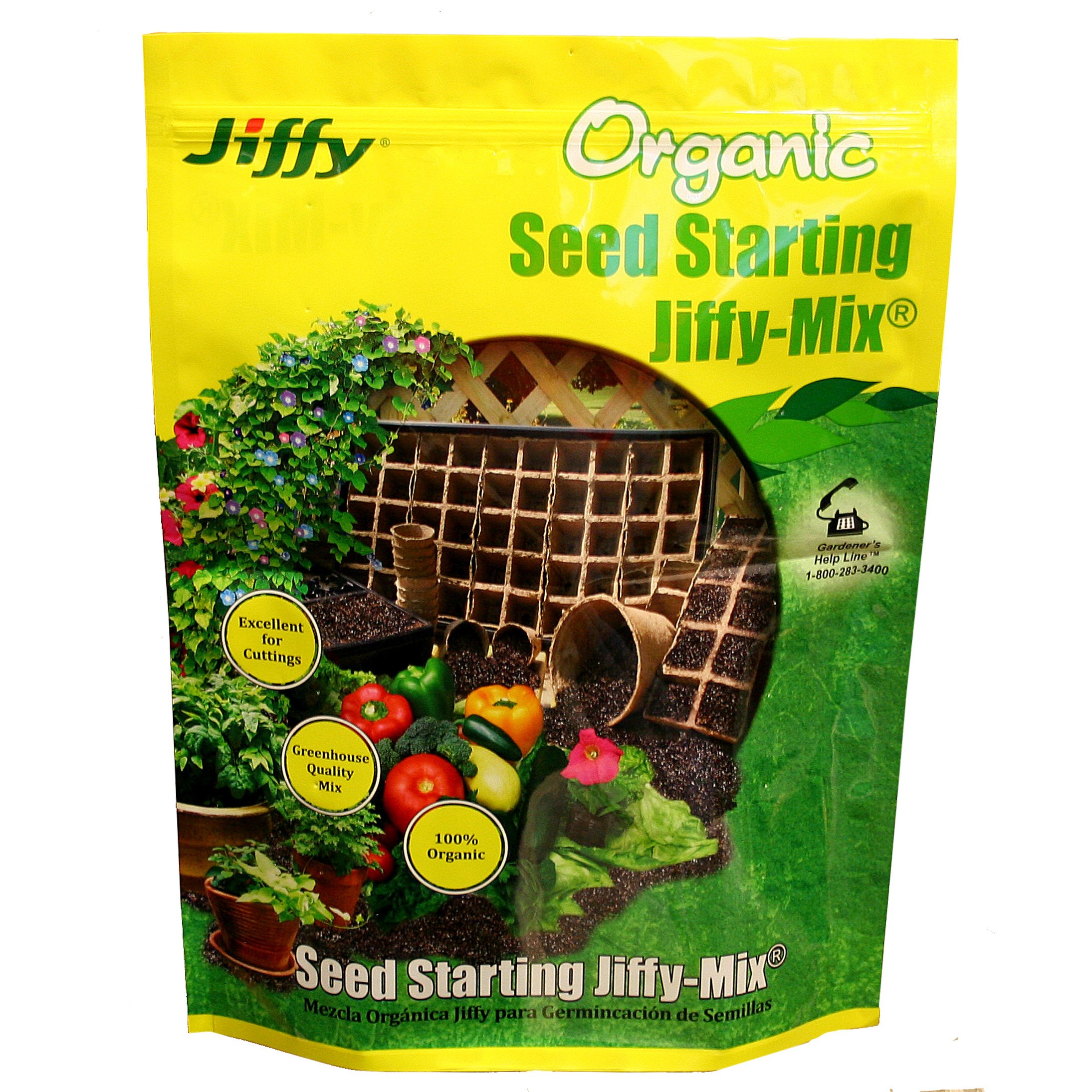 Jiffy Mix 10qt Organic Seed Starting Mix — priced per each; minimum 8; multiples of 8