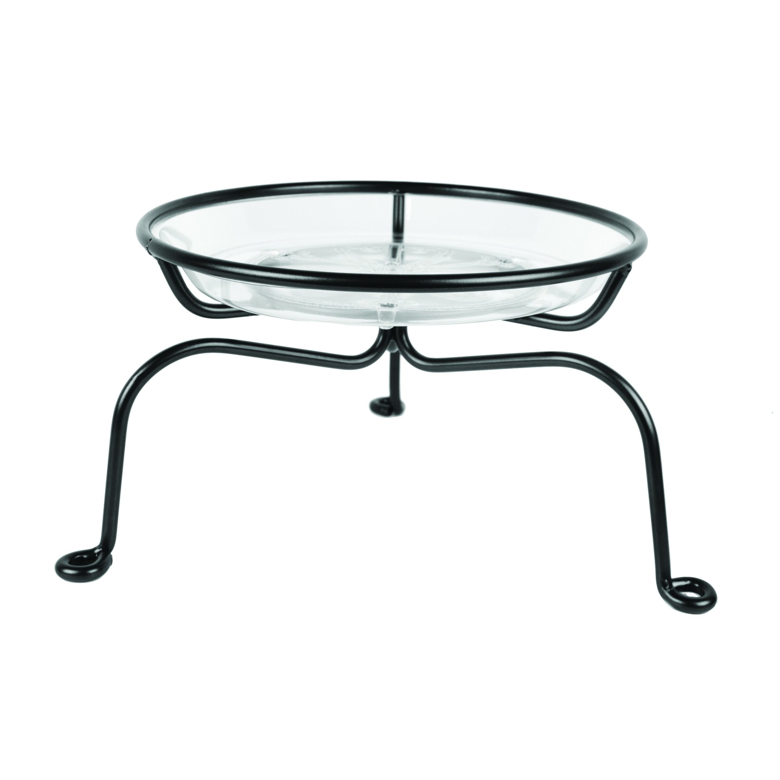 Plastec 8" Decorator Plant Stand Black — priced per each; minimum 6; multiples of 6