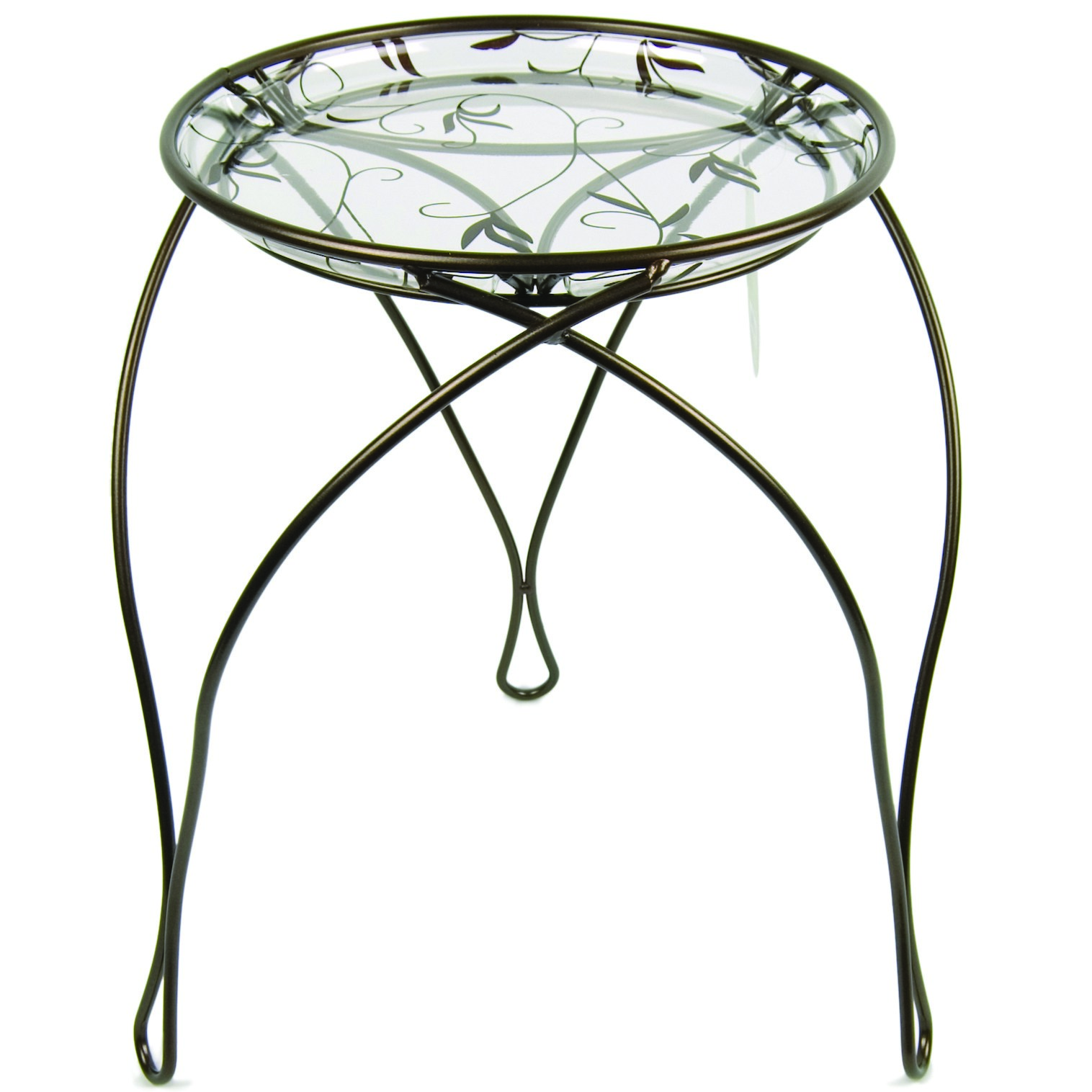 Plastec 17" Elegance Plant Stand Dark Bronze — priced per each; minimum 6; multiples of 6