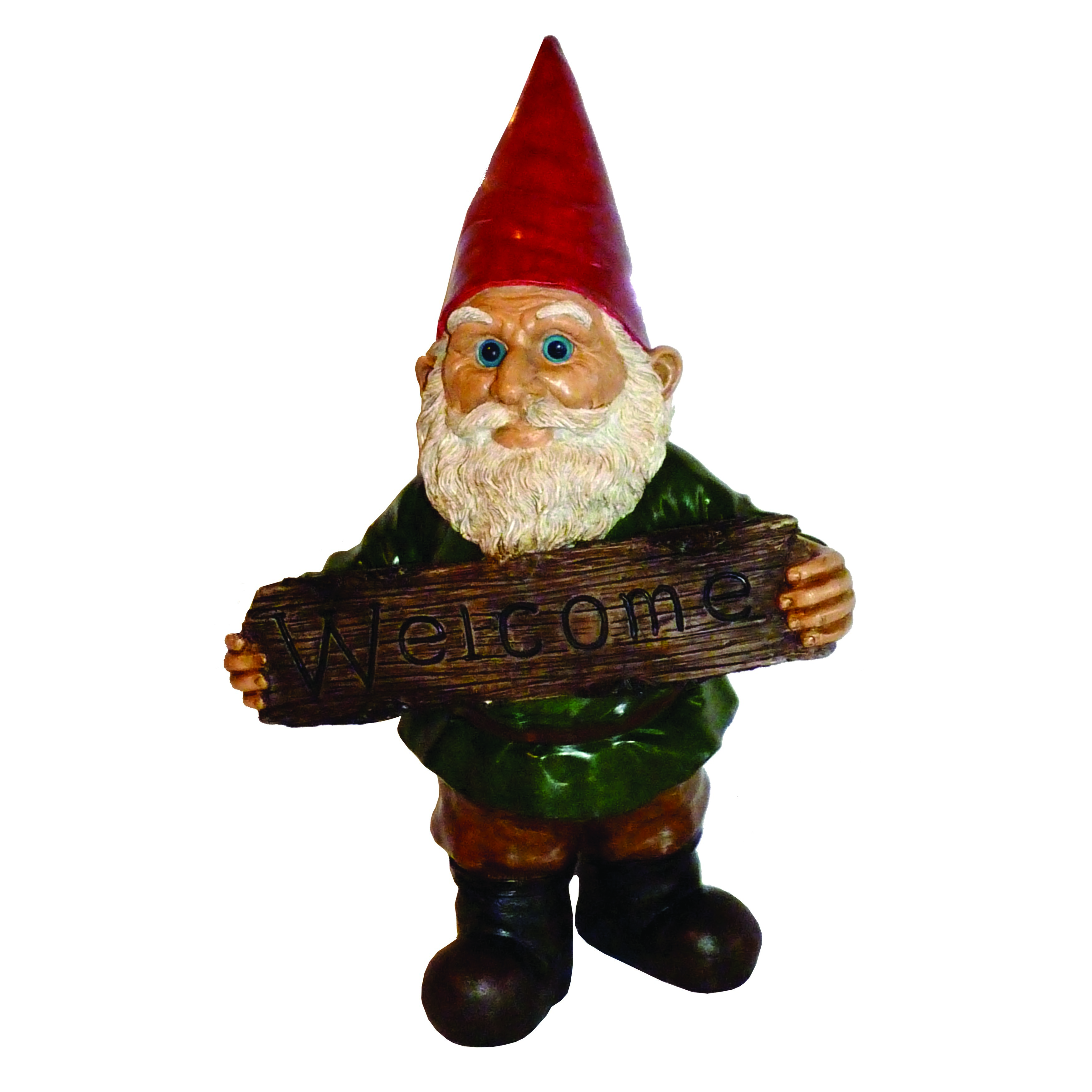 MCarr Welcome Gnome Resin Statue