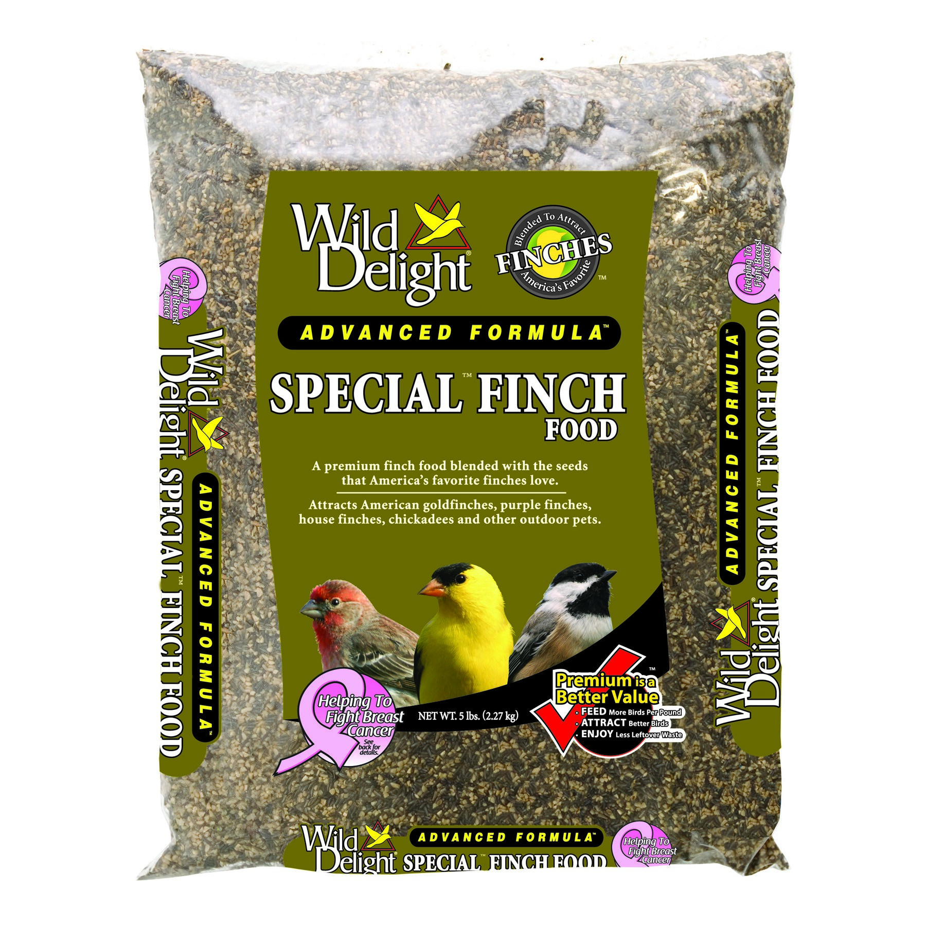 Wild Delight 5# Special Finch Food MADE IN THE USA — priced per each; minimum 6; multiples of 6