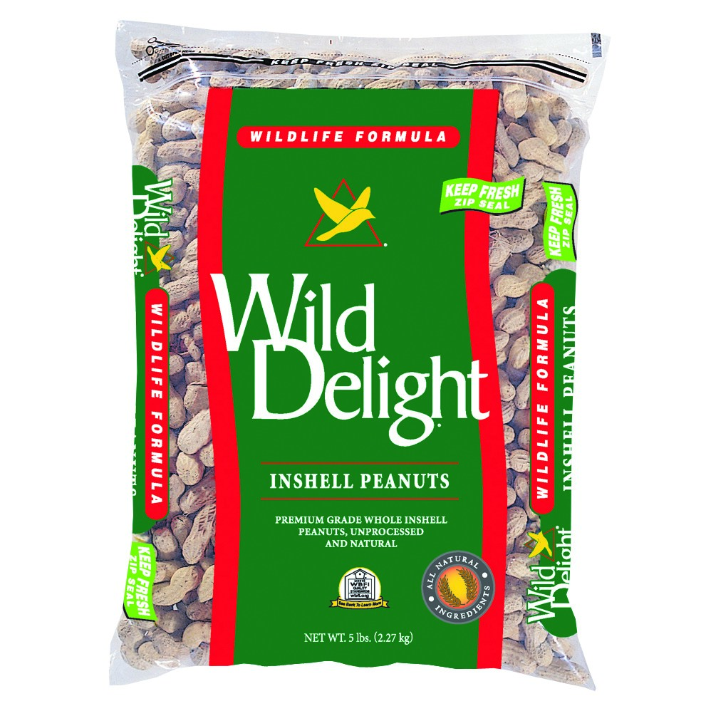 Wild Delight 5# Inshell Peanuts MADE IN THE USA — priced per each; minimum 4; multiples of 4