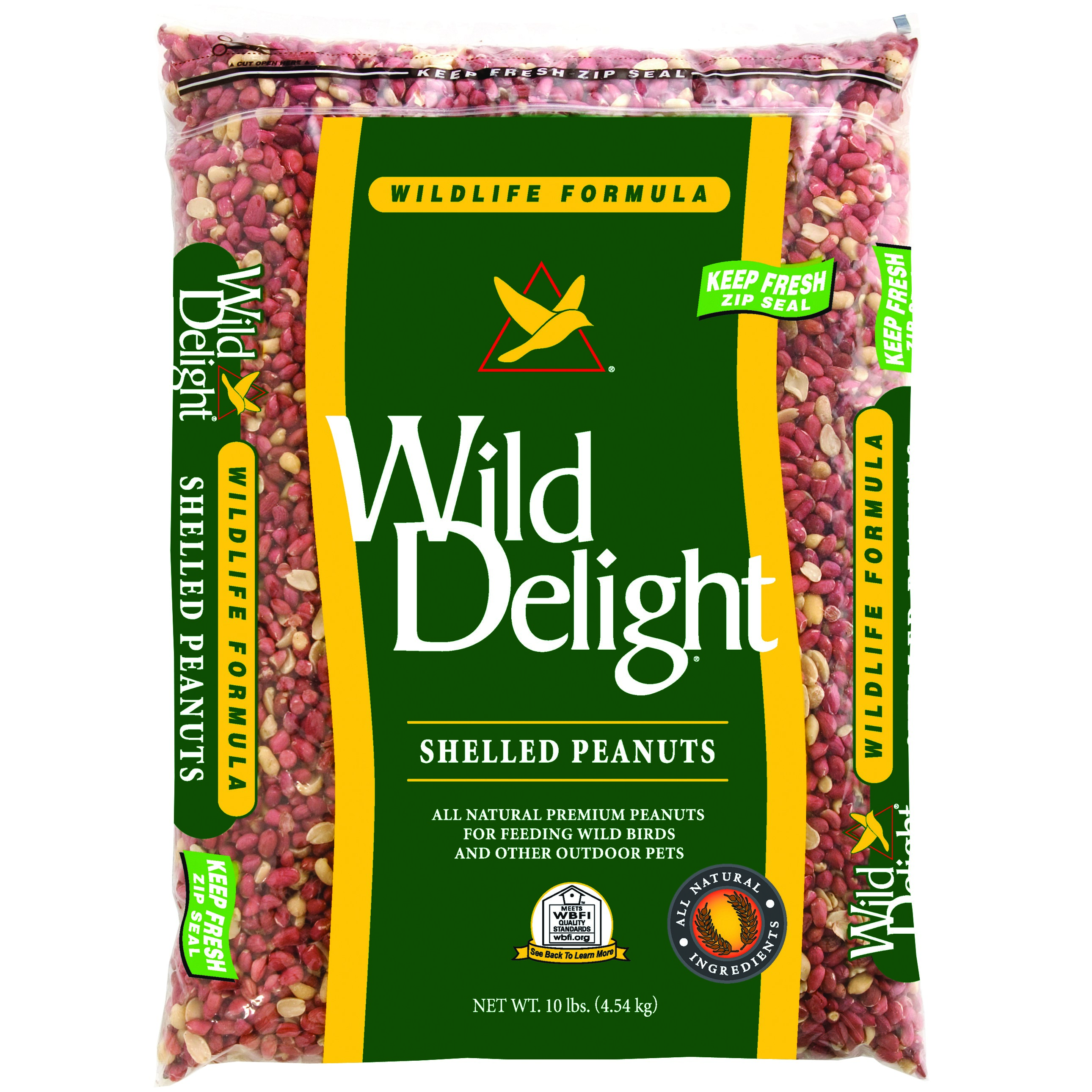 Wild Delight 10# Shelled Peanuts MADE IN THE USA — priced per each; minimum 4; multiples of 4