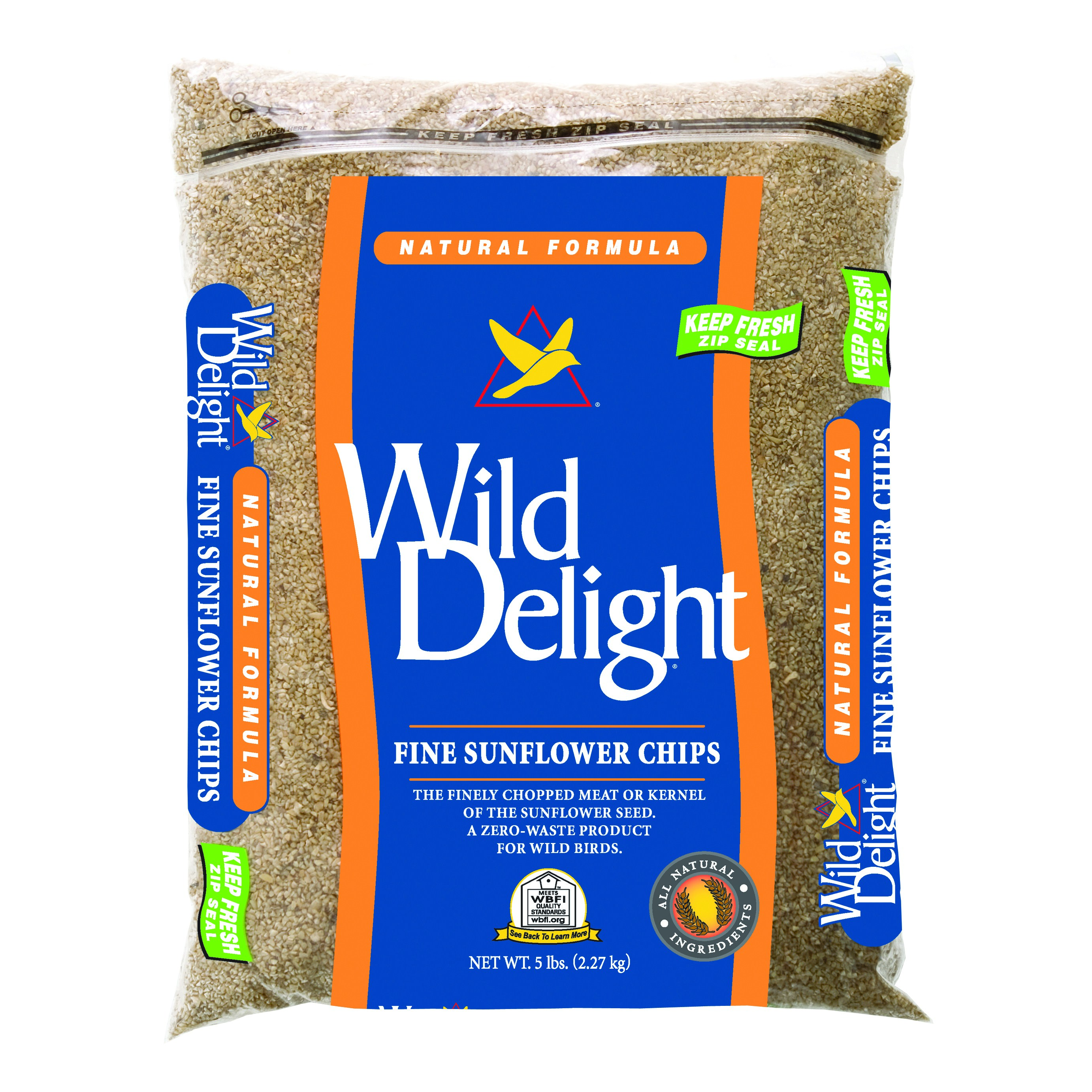 Wild Delight 5# Fine Sunflower Chips MADE IN THE USA — priced per each; minimum 6; multiples of 6