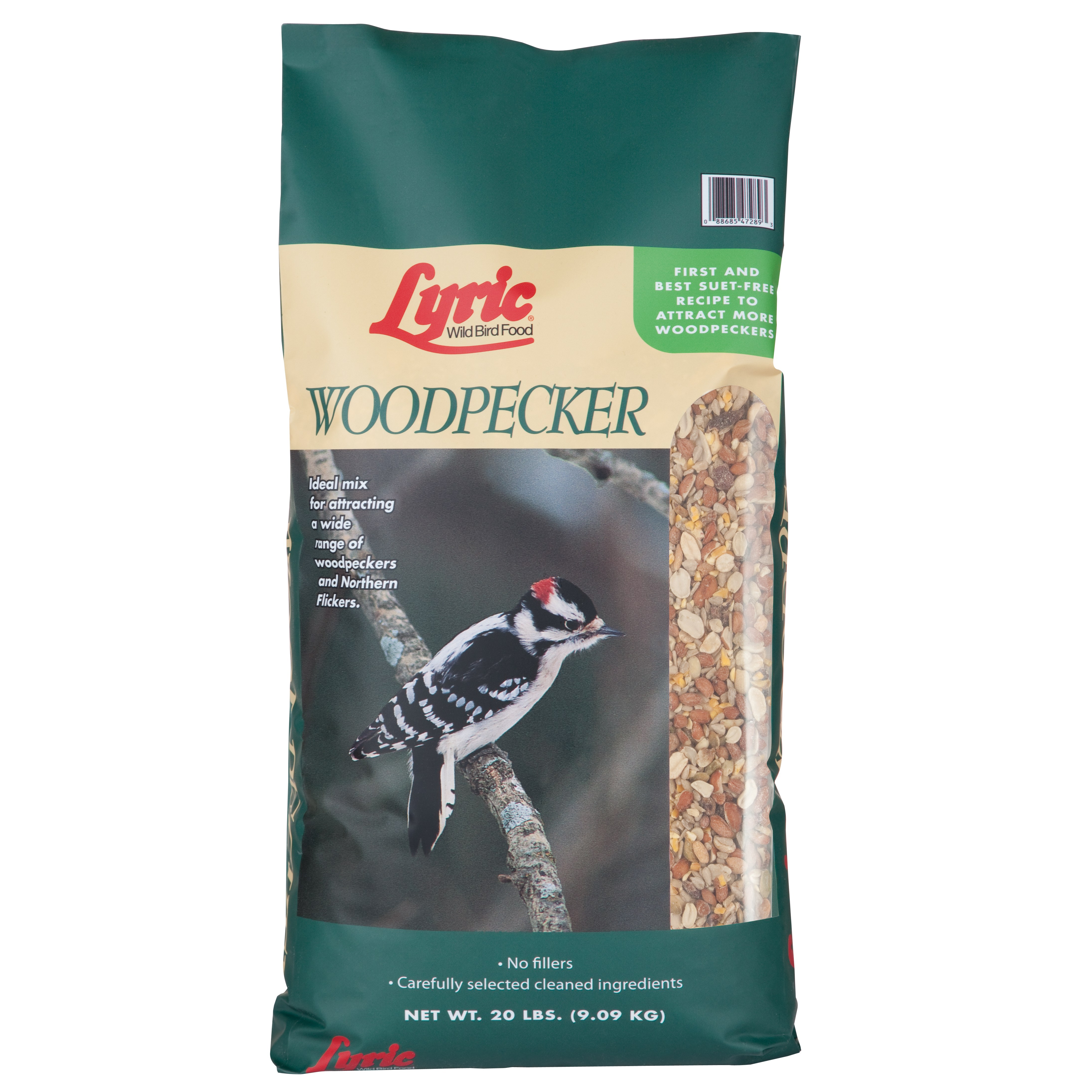 Lyric 20# Woodpecker Wild Bird Food Green