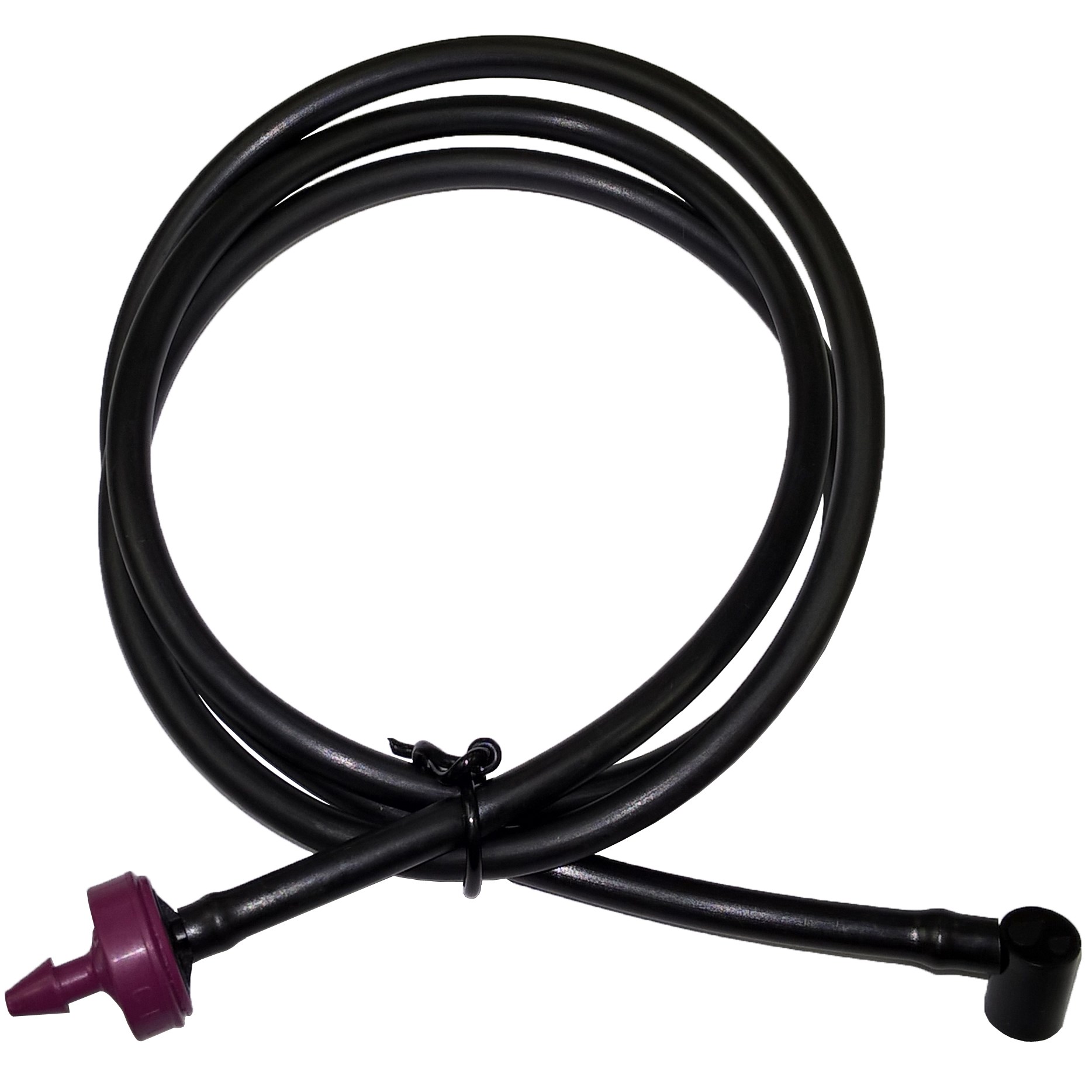 Netafim 36in Dripper Assembly w/ Flex PE Tubing for 3.2gph Plum PC Spray Stake (01PSDS-PL1-B) 25/BG — Bag of 25