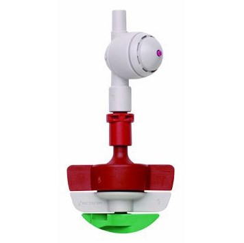 Netafim 18.4gpm SpinNetafim Sprinkler Head Assembly w/ CNL Red Mist Red Body Green Spinner 25/BG — Bag of 25