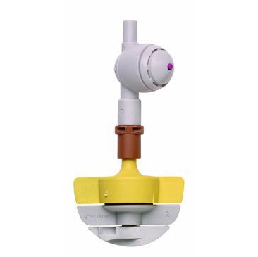 Netafim 23.4gpm SpinNetafim Sprinkler Head Assembly w/ CNL Brown Mist Yellow Body Grey Spinner 25/BG — Bag of 25