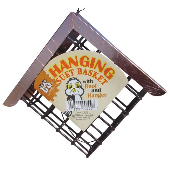 C&S Hanging Suet Basket With Roof & Hanger — priced per each; minimum 6; multiples of 6