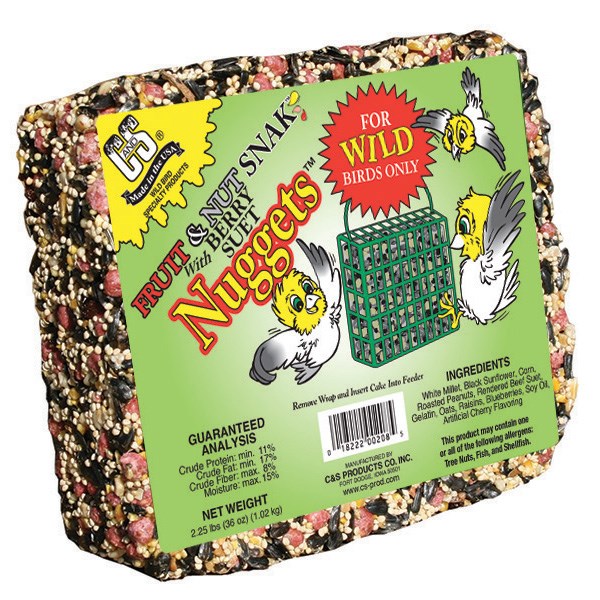 C&S 2.25# Fruit & Nut Seed Snak With Suet Nuggets — priced per each; minimum 6; multiples of 6