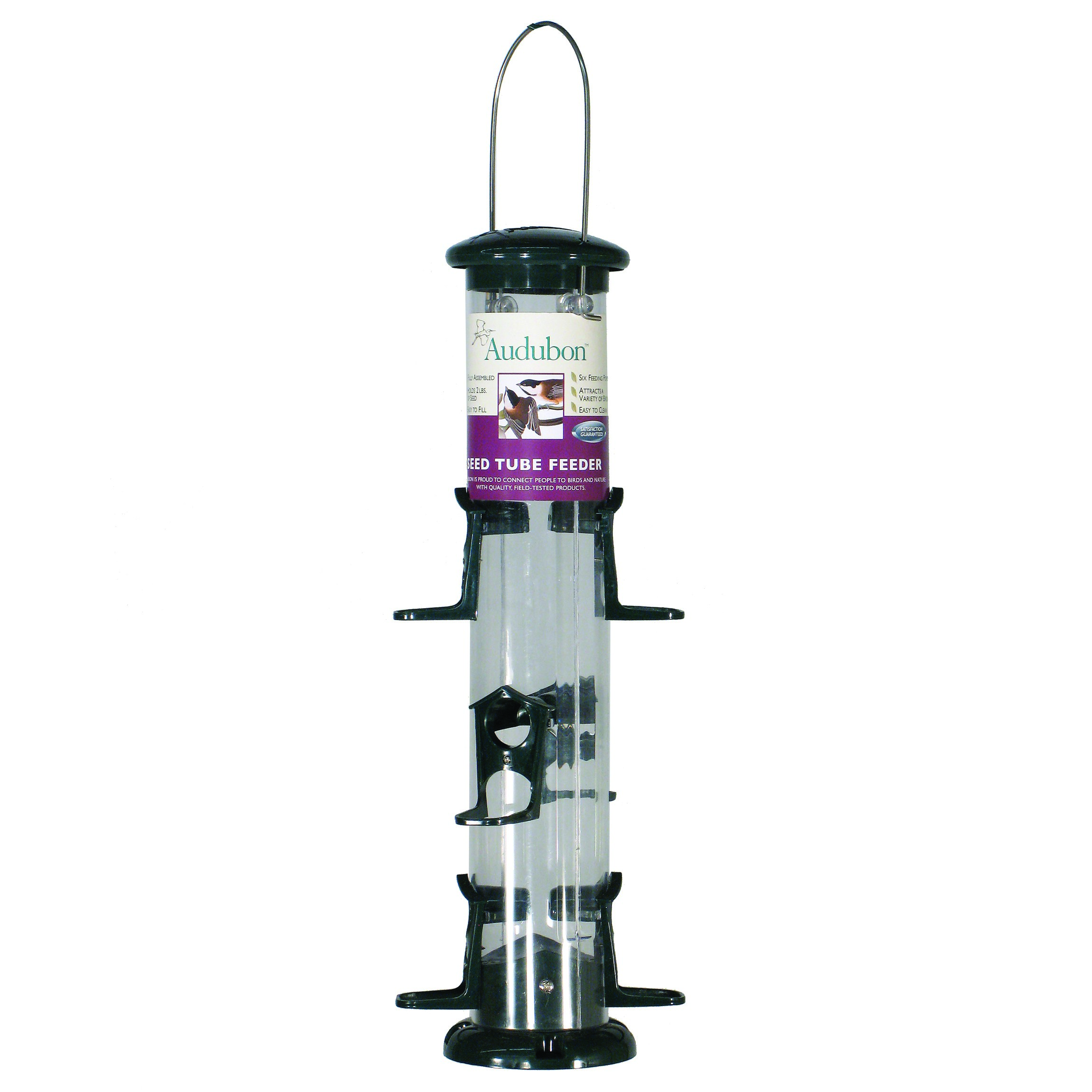Audubon 15" Green Plastic 6 Port Seed Tube Feeder — priced per each; minimum 4; multiples of 4