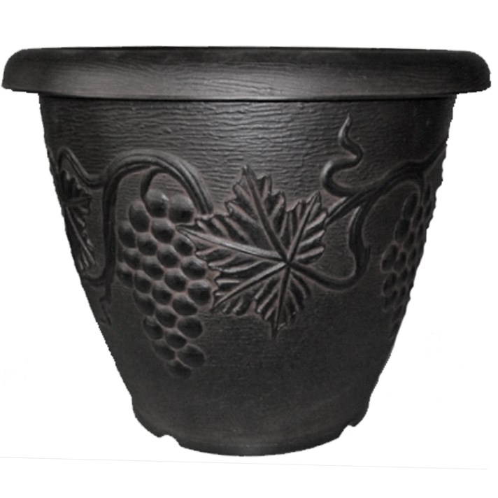 Grower Select 21.00 Grapevine Pot Black Each