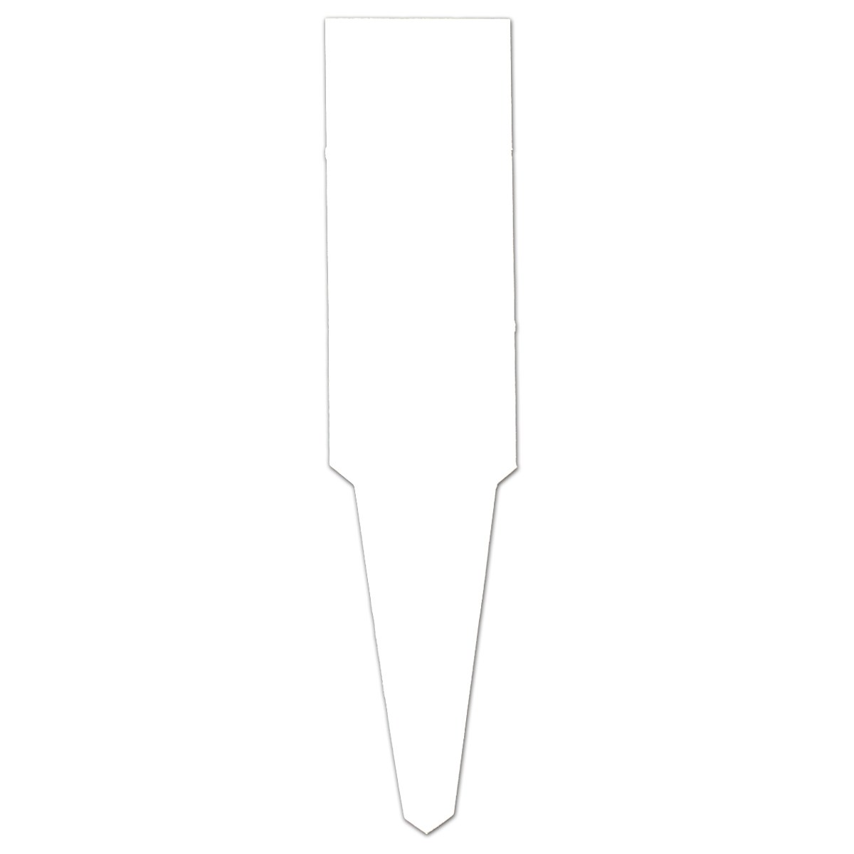 DPI 1000/4.5x1" Economy White Plastic Labels
