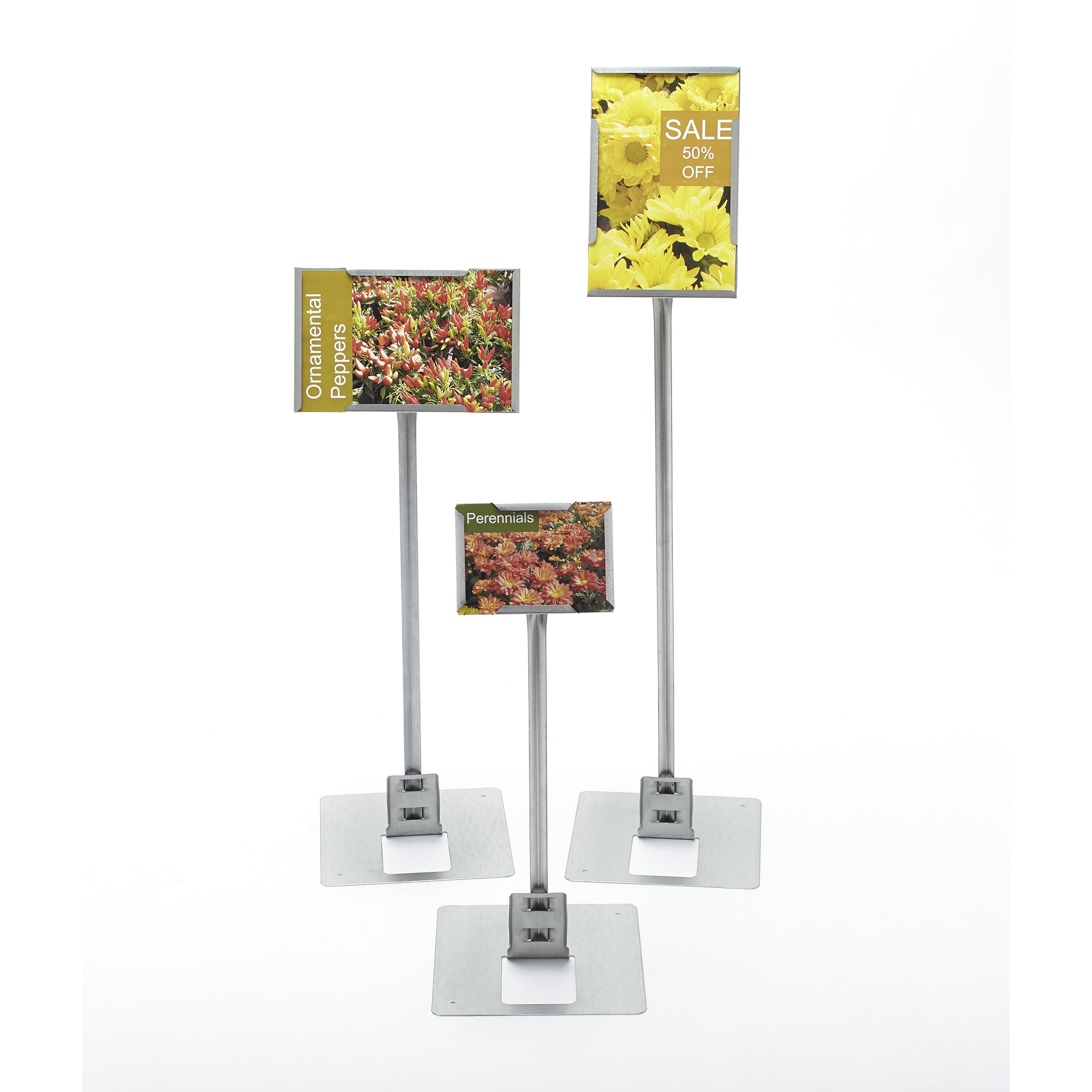 Colmet 11"x7" Sign Holder w/ 30" Tube Leg