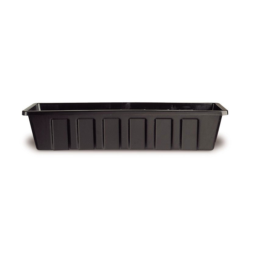Novelty 36" Polypro Flower Box Planter Black