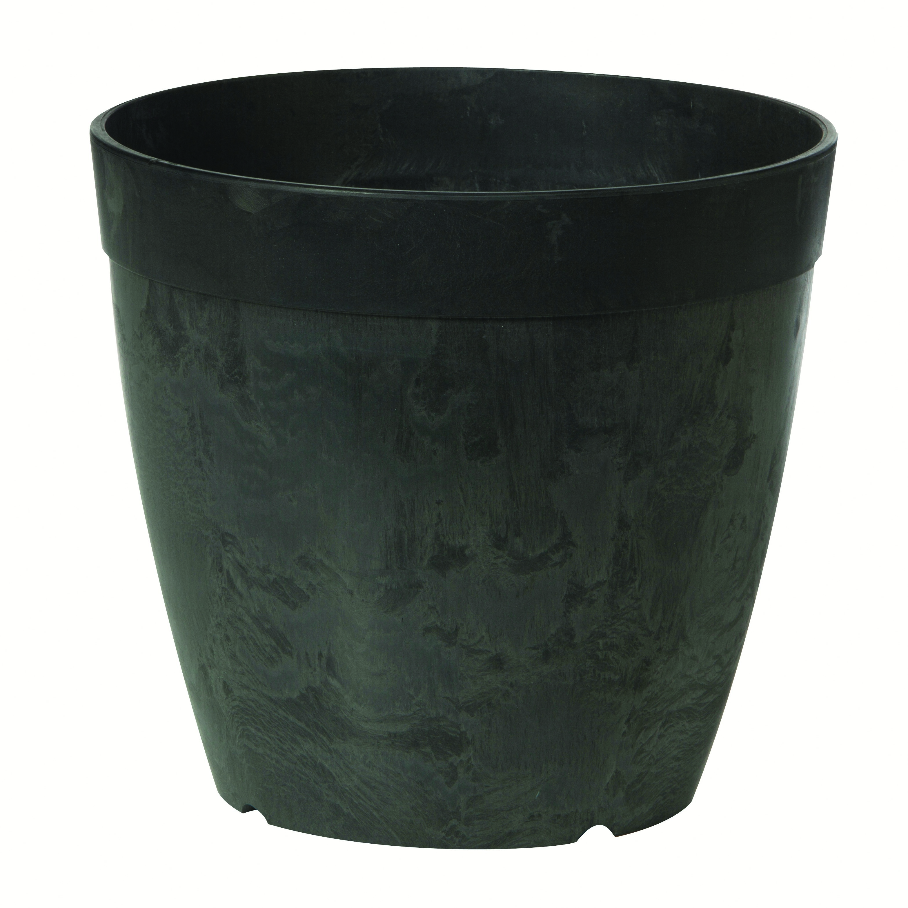 ArtStone 6" Round Dolce Planter Black
