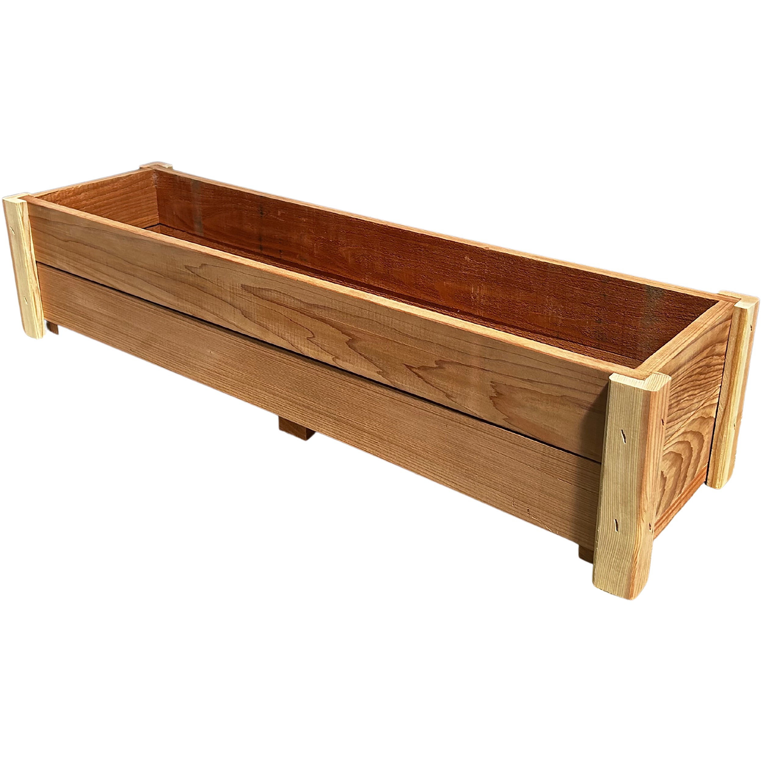A&G 8"x10"x48" Redwood Formal Planter