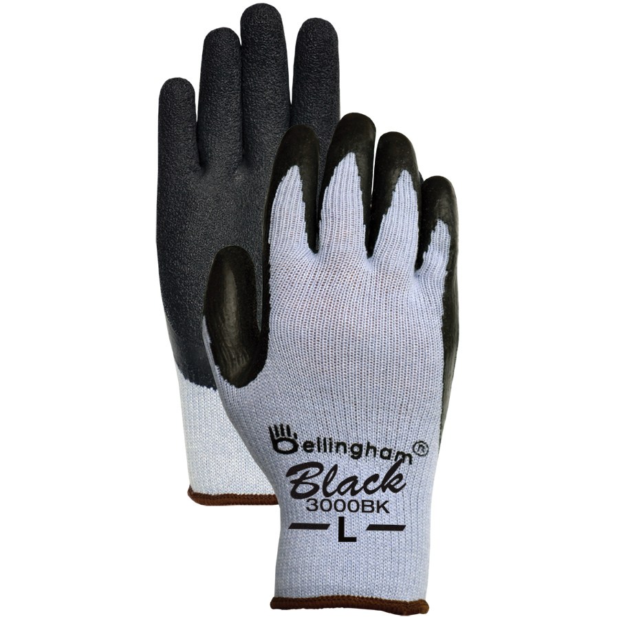 BGC Premium Latex Glove XL Black — priced per each; minimum 12; multiples of 12