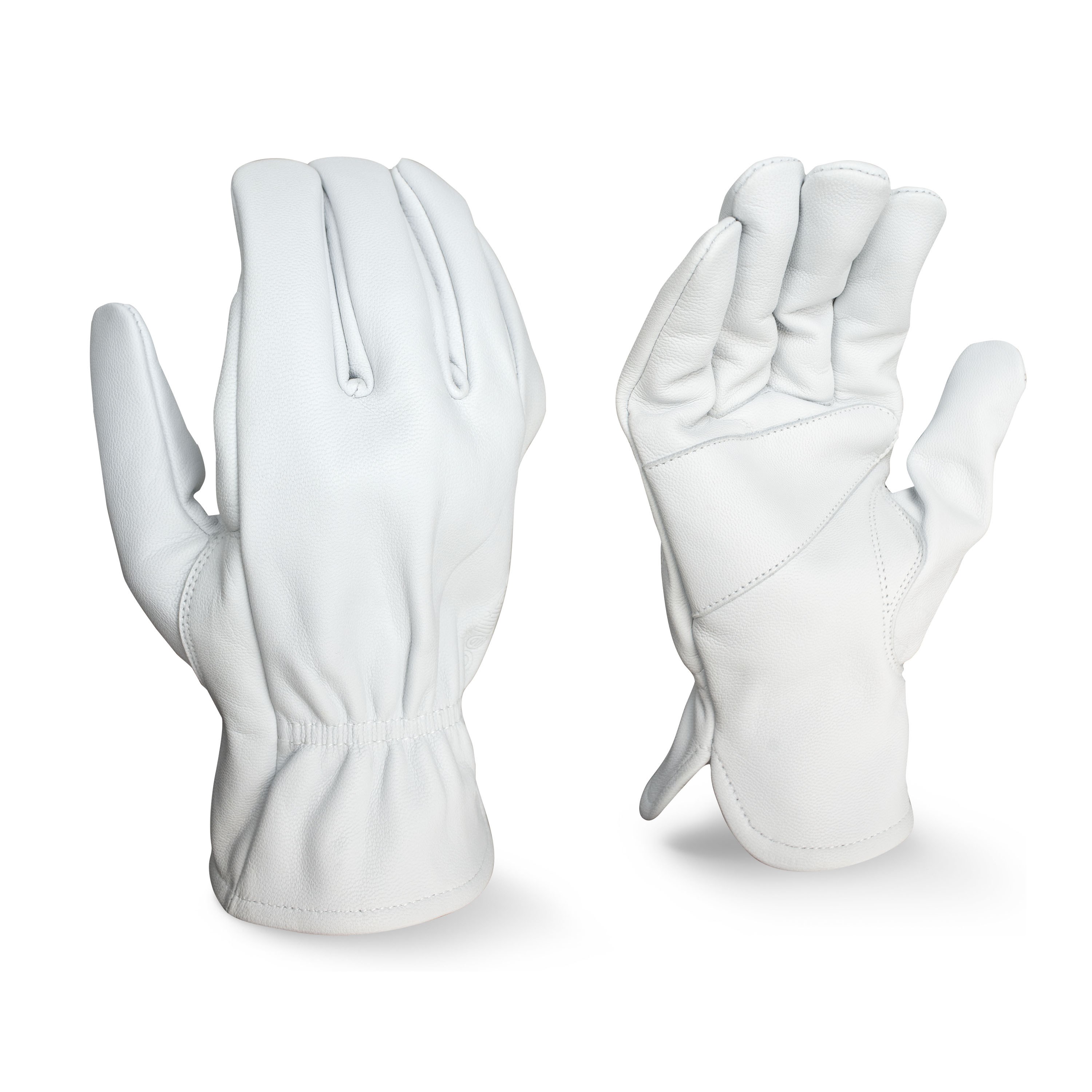 BGC Womens Goatskin Leather Driver M White — priced per each; minimum 6; multiples of 6