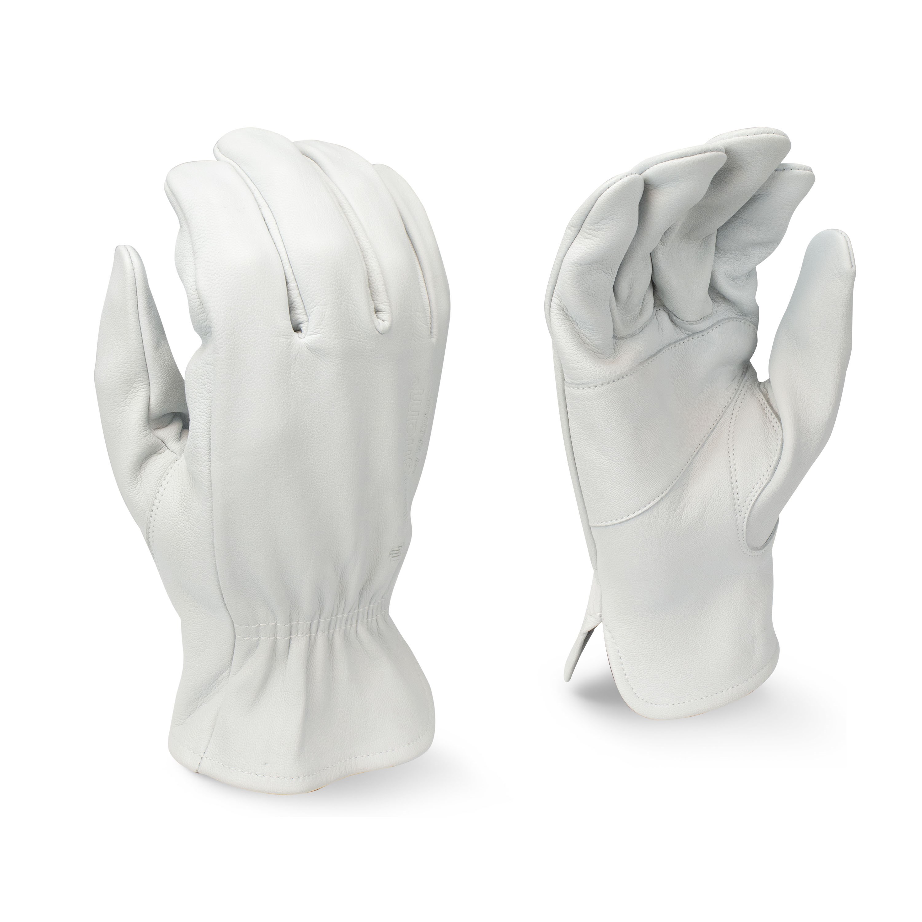 BGC Mens Goatskin Leather Driver L White — priced per each; minimum 6; multiples of 6