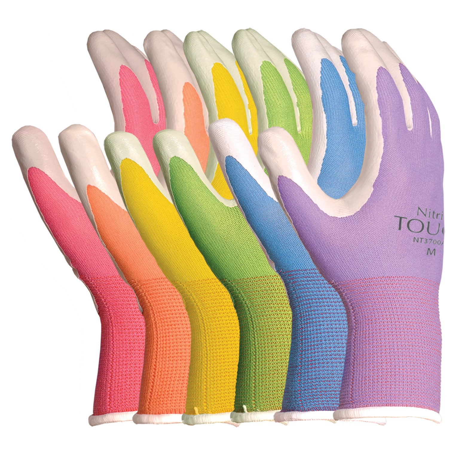 BGC Nitrile Touch Glove Medium Asst Colors