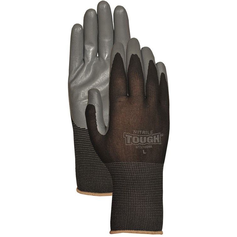 BGC Nitrile Tough Glove Small Black — priced per each; minimum 12; multiples of 12