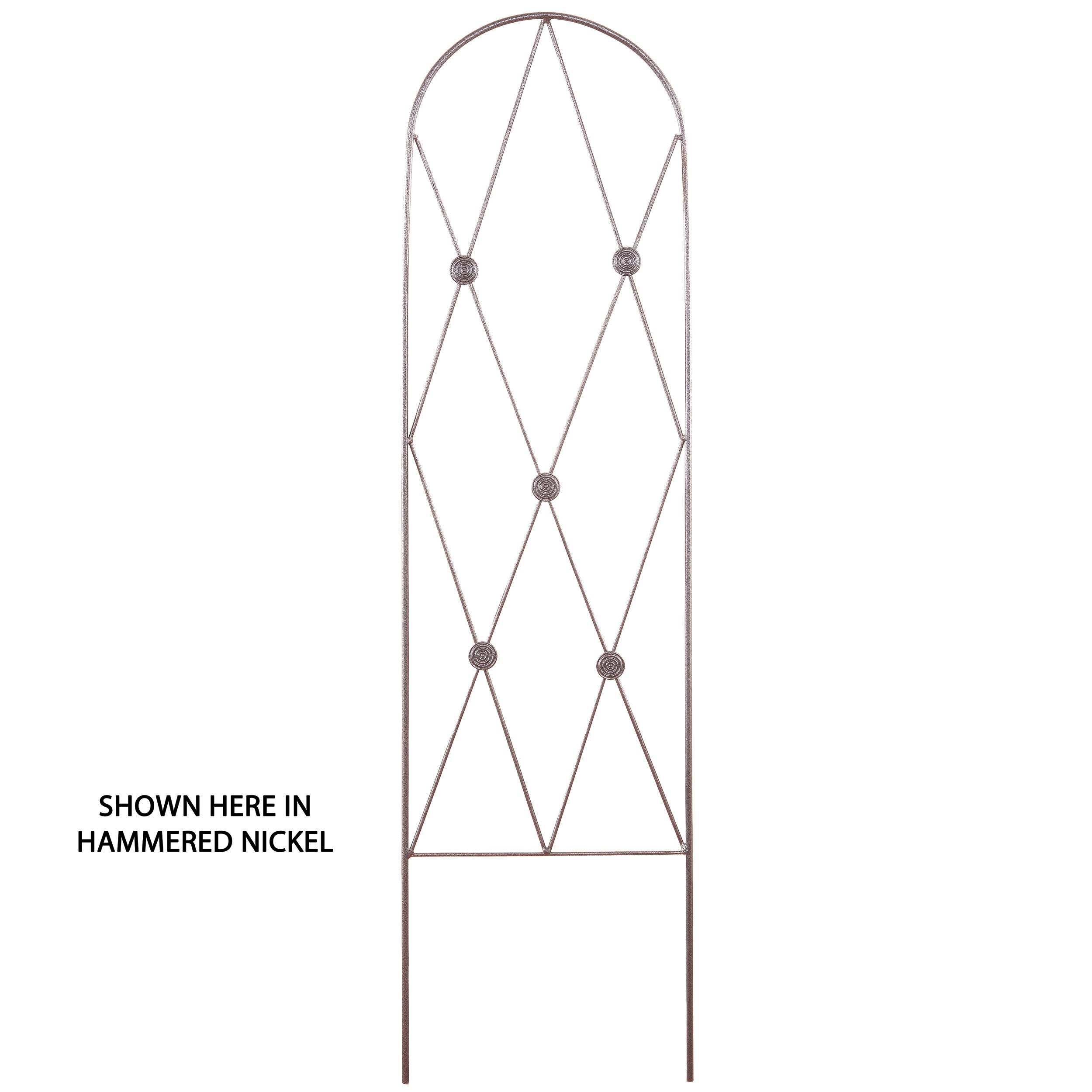 AGW Button Pot Trellis Black — priced per each; minimum 5; multiples of 5