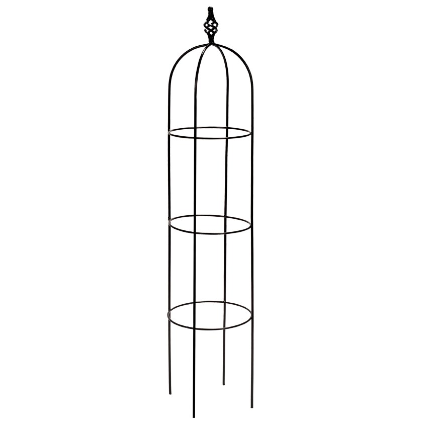 AGW 56"x10.5" Obelisk w/ Spiral Twist Black — priced per each; minimum 4; multiples of 4