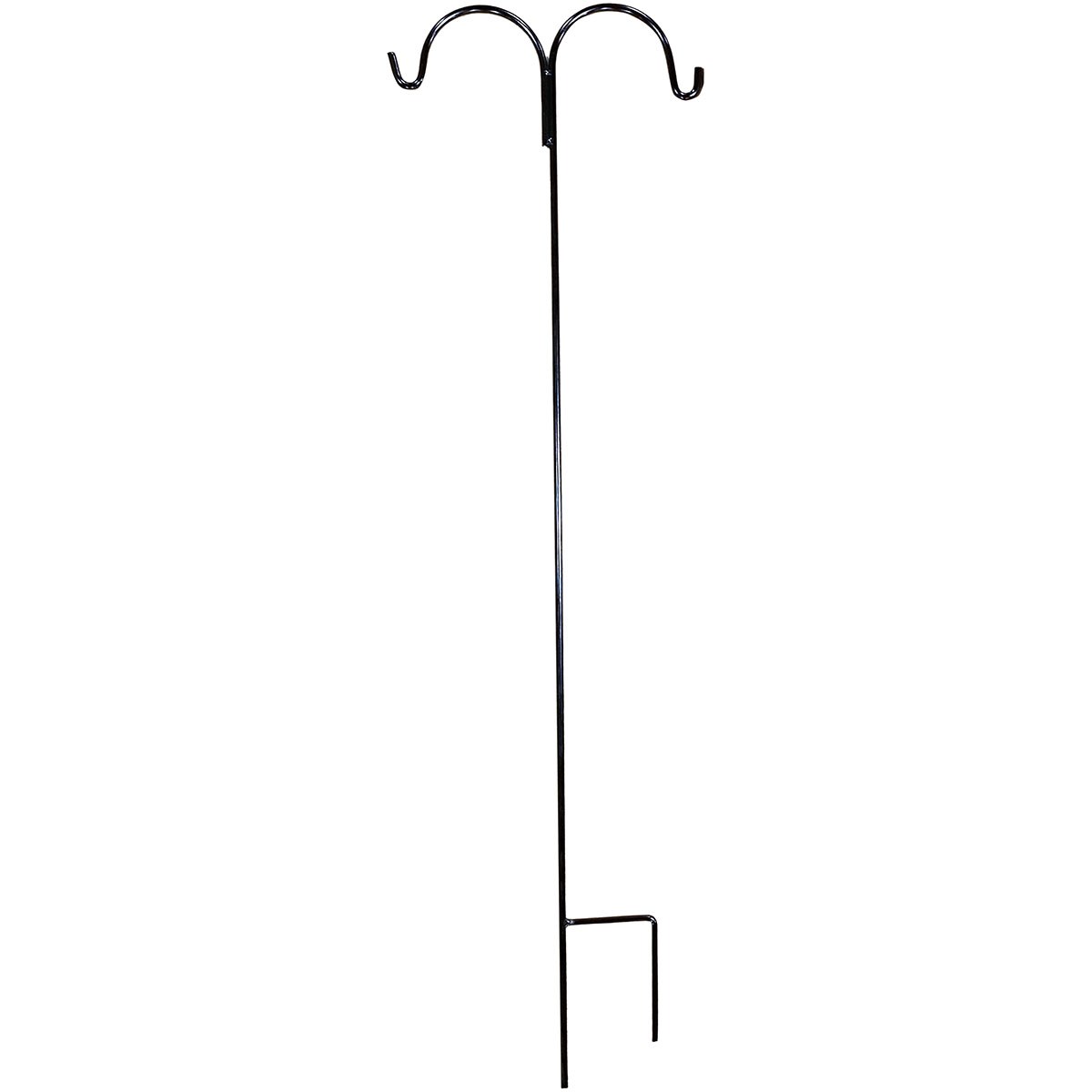 AGW 5/8" Heavy Duty Tall Double Shepherd Hook Black