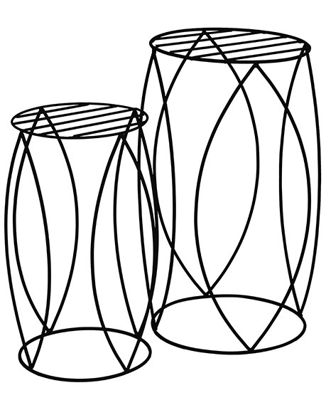 AGW UrbanGarden Round Table Matte Black — priced per each; minimum 2; multiples of 2