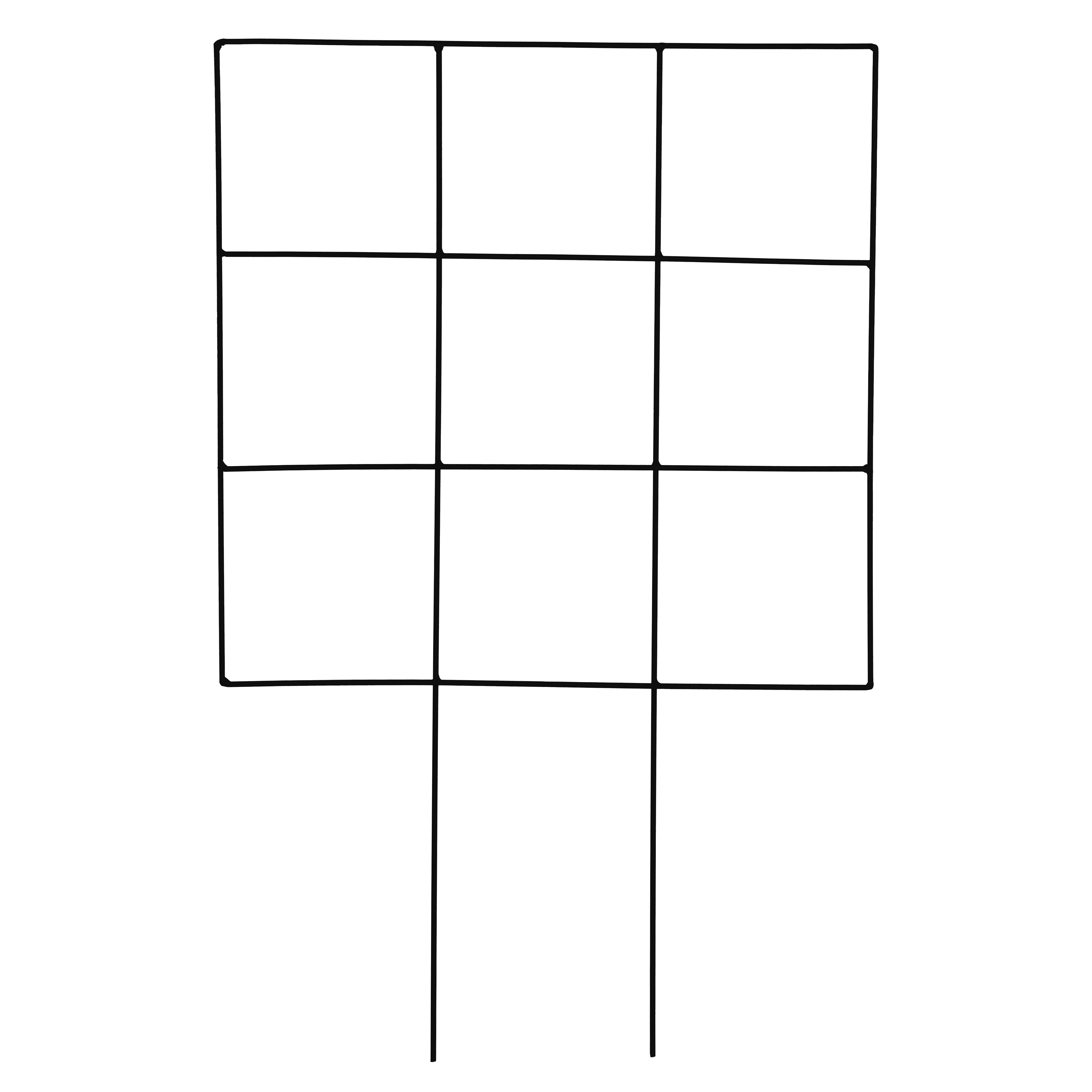 AGW UrbanGarden Screen Pot Trellis Matte Black — priced per each; minimum 10; multiples of 10