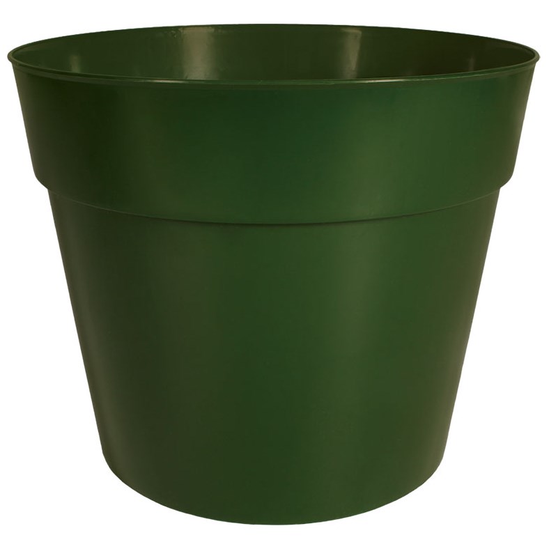 HC 12" Round Grower Pot Green Akro Mils — priced per each; minimum 12; multiples of 12