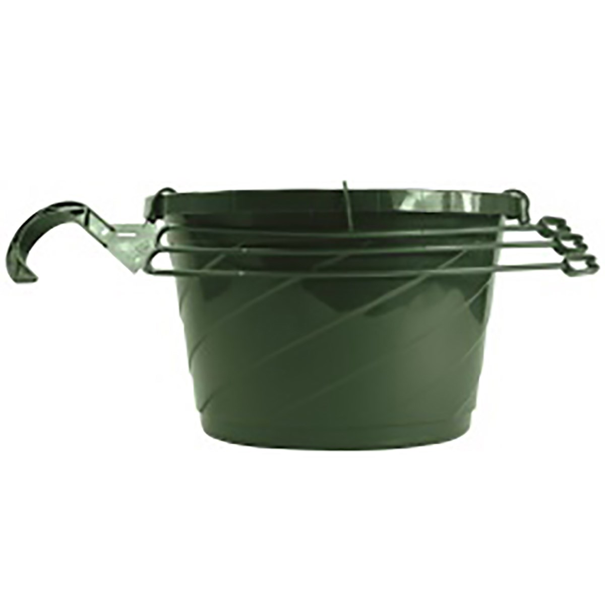 HC 10" Euro Swirl Hanging Basket Green Akro Mils — priced per each; minimum 12; multiples of 12