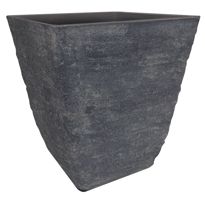 HC 15" Tahoe Square Planter Slate — priced per each; minimum 4; multiples of 4