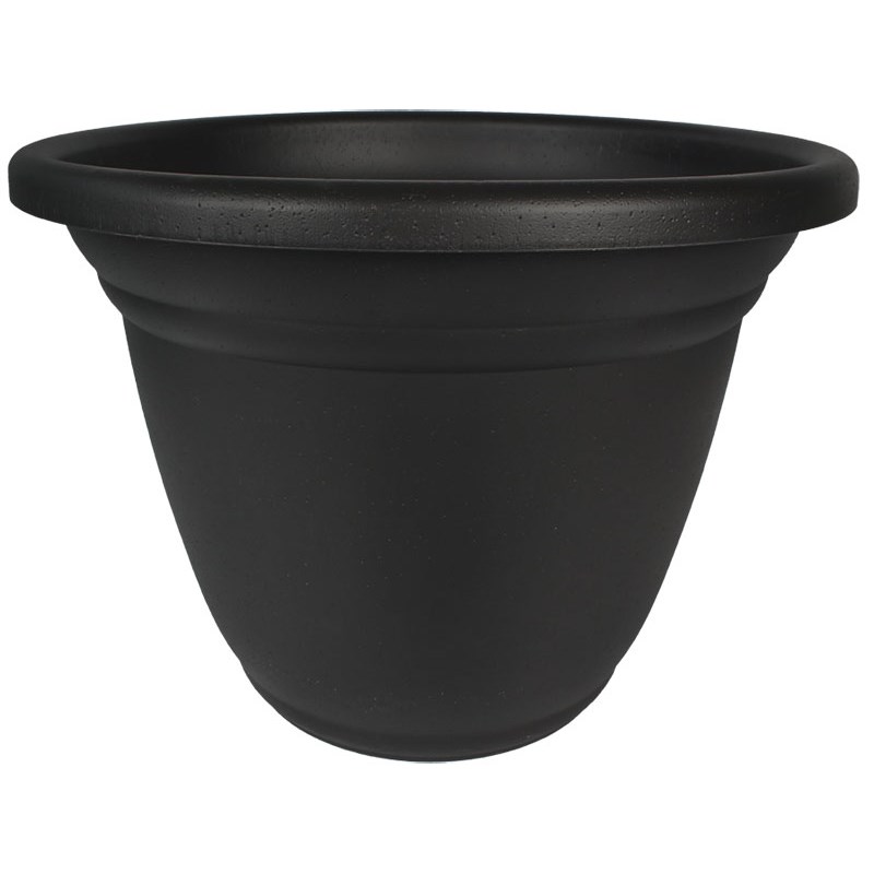 HC 22" Mojave Planter No Disk Onyx Black Akro Mils — priced per each; minimum 6; multiples of 6