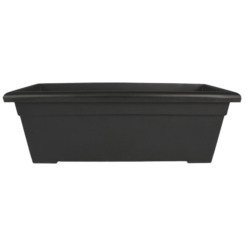 HC 28" Romana Deck Planter Black — priced per each; minimum 5; multiples of 5