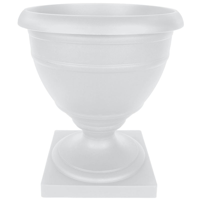 HC 16" Olympia Urn White — priced per each; minimum 8; multiples of 8