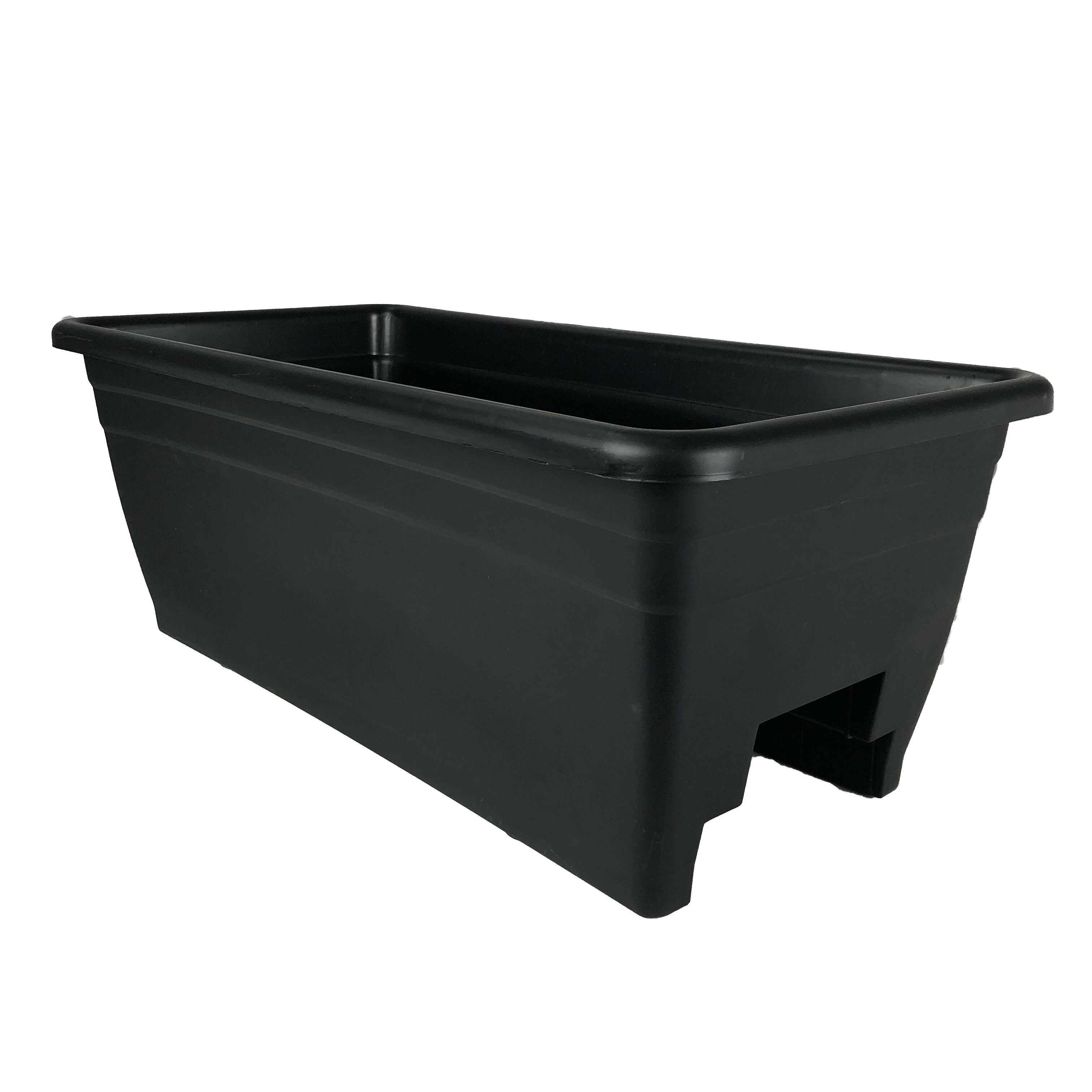 HC 24" Deck Rail Box Planter Black — priced per each; minimum 5; multiples of 5