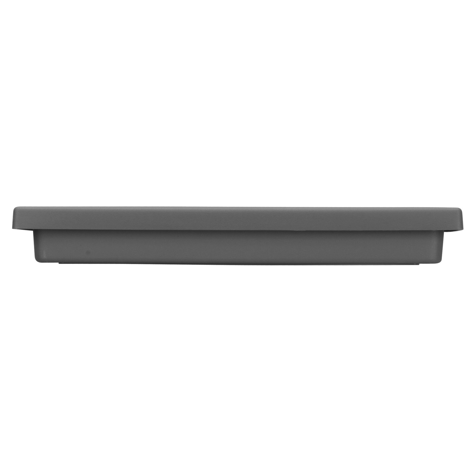 HC 15" Square Accent Saucer Black — priced per each; minimum 12; multiples of 12