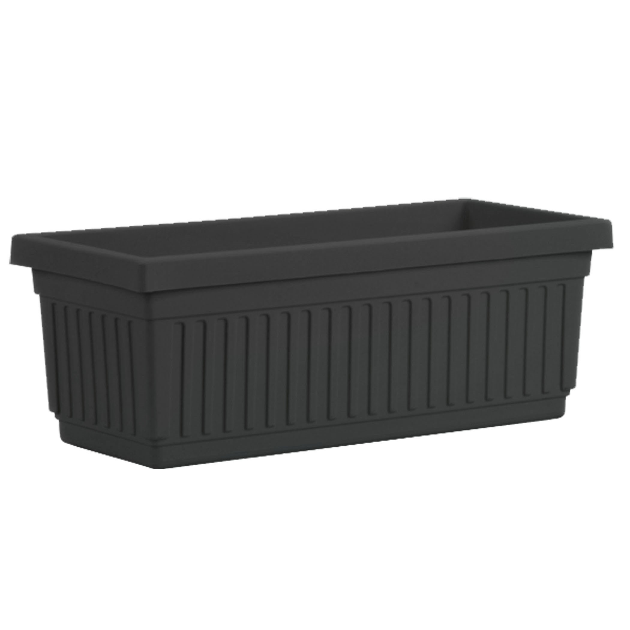 HC 24" Venetian Flower Box Black — priced per each; minimum 6; multiples of 6