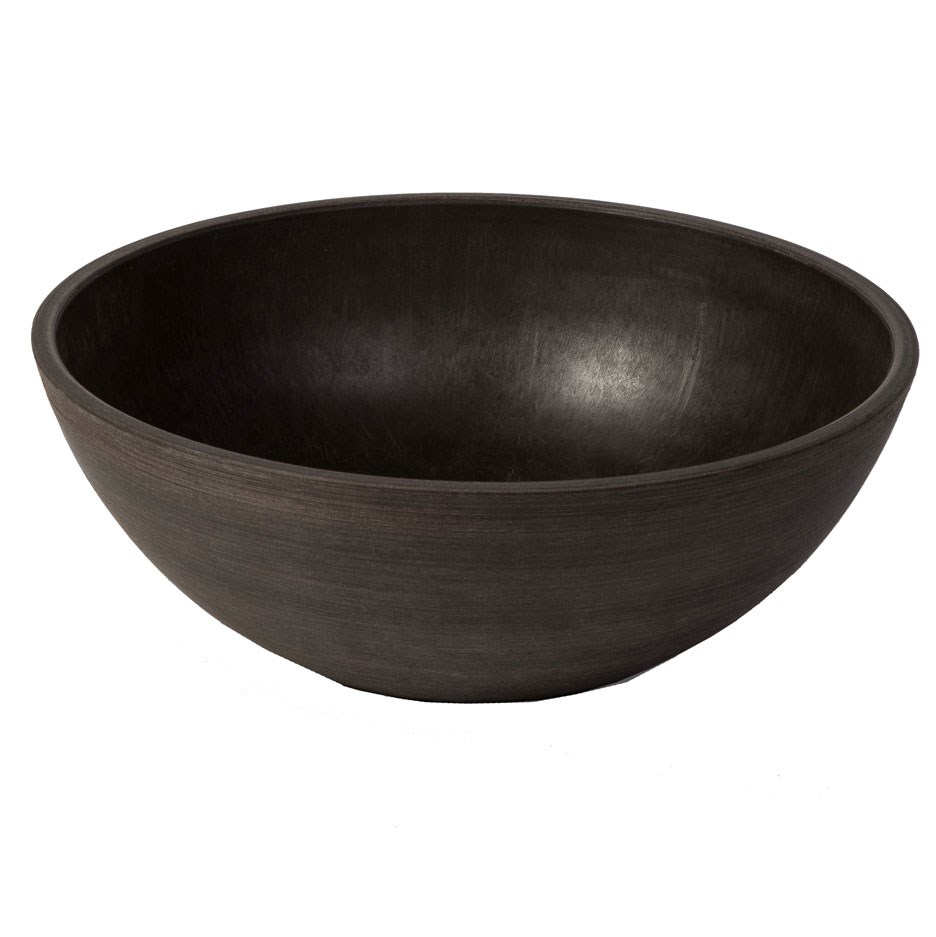 Algreen Valencia 10" x3.75" Bowl Brown — priced per each; minimum 16; multiples of 16