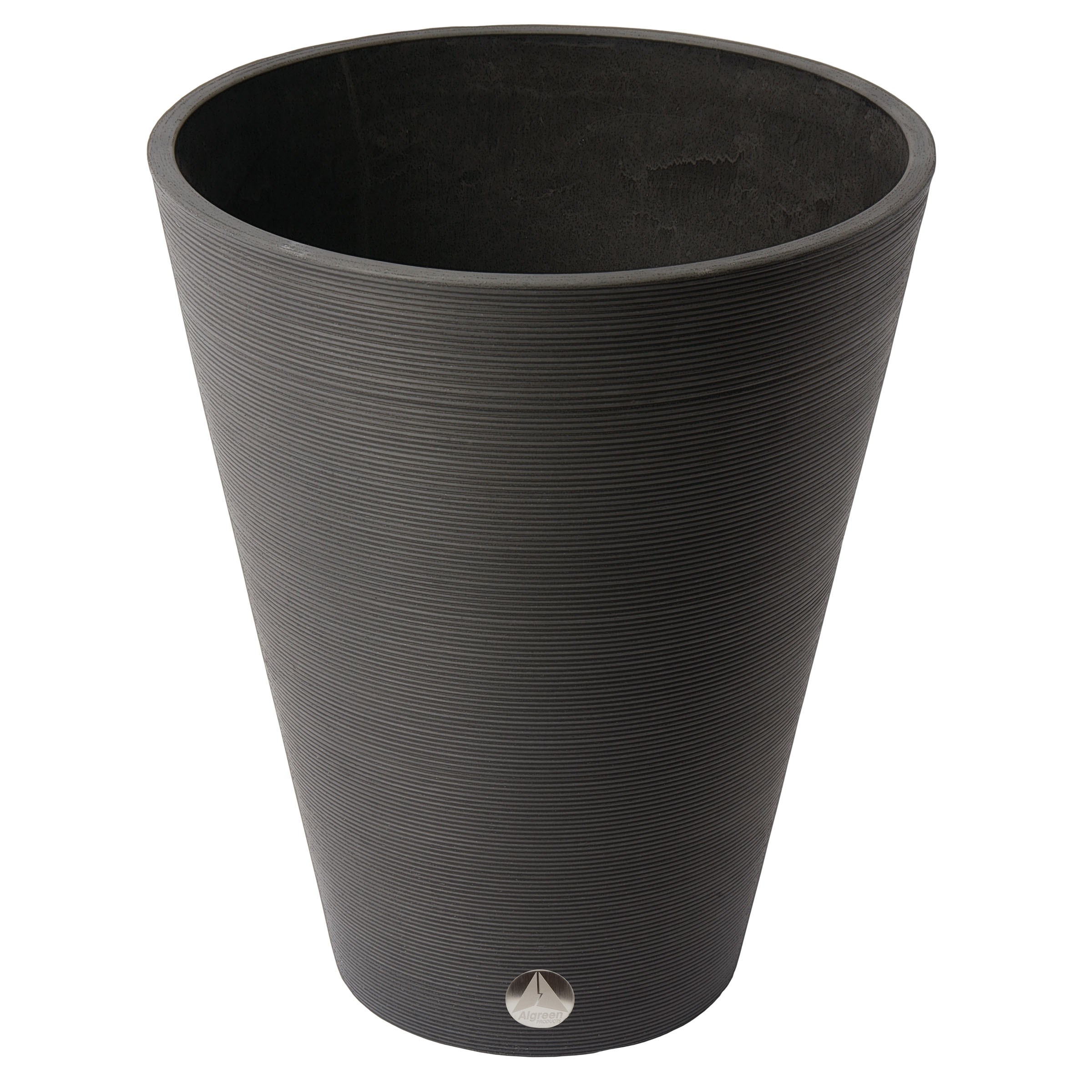 Algreen Valencia 15"x18.5" Ribbed Taper Black — priced per each; minimum 2; multiples of 2
