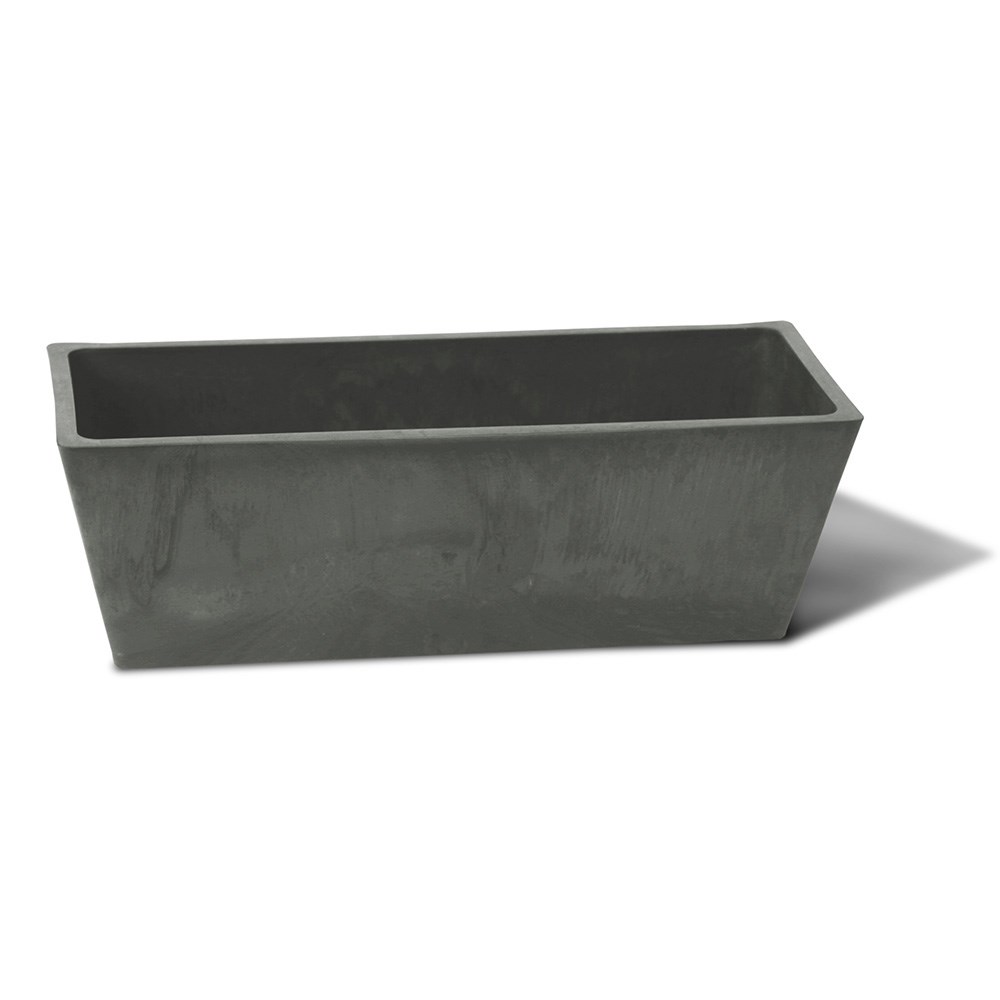 Algreen Valencia 14"x6"x6" Window Planter Concrete — priced per each; minimum 12; multiples of 12