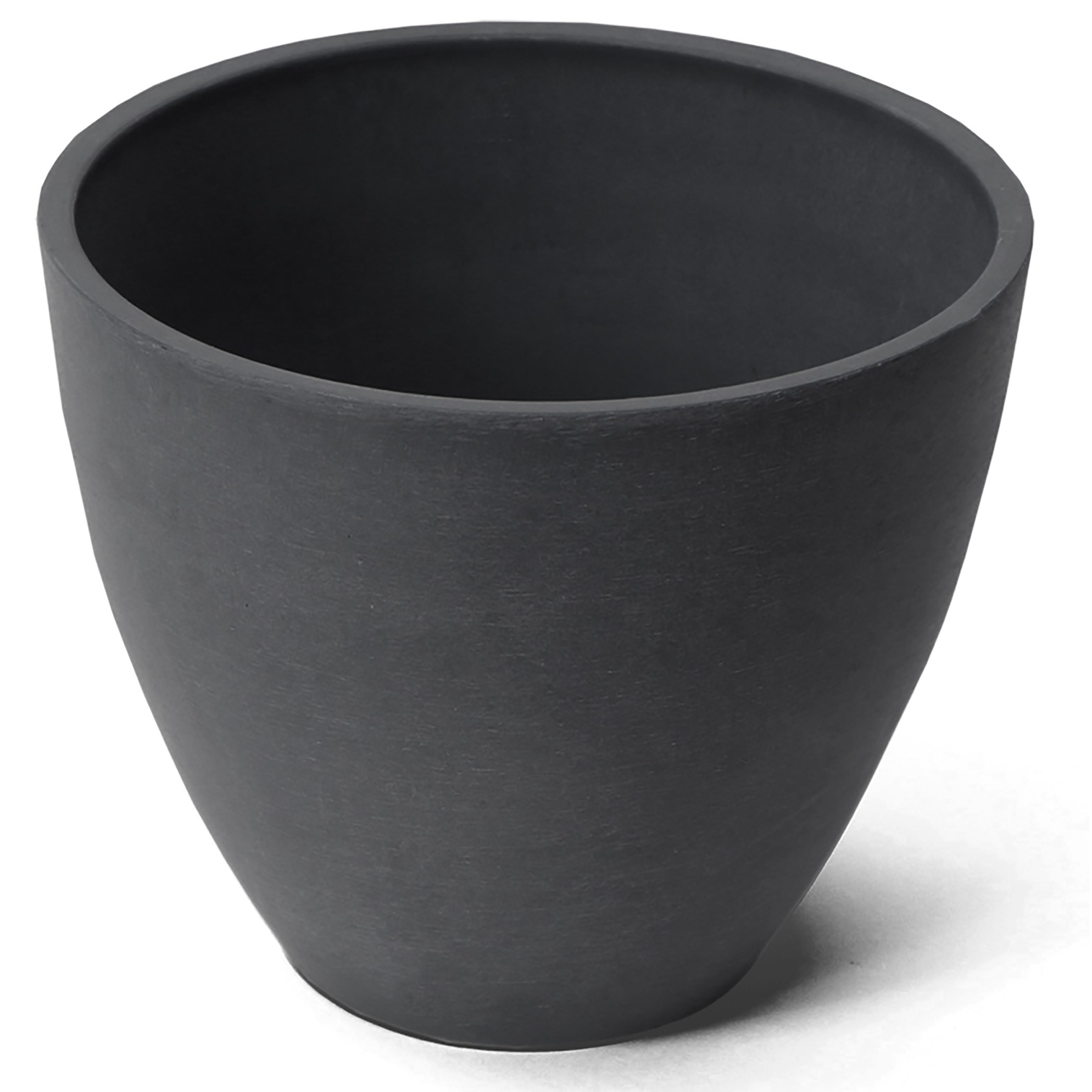 Algreen Valencia 10"Dx8" Round Curved Charcoal — priced per each; minimum 12; multiples of 12