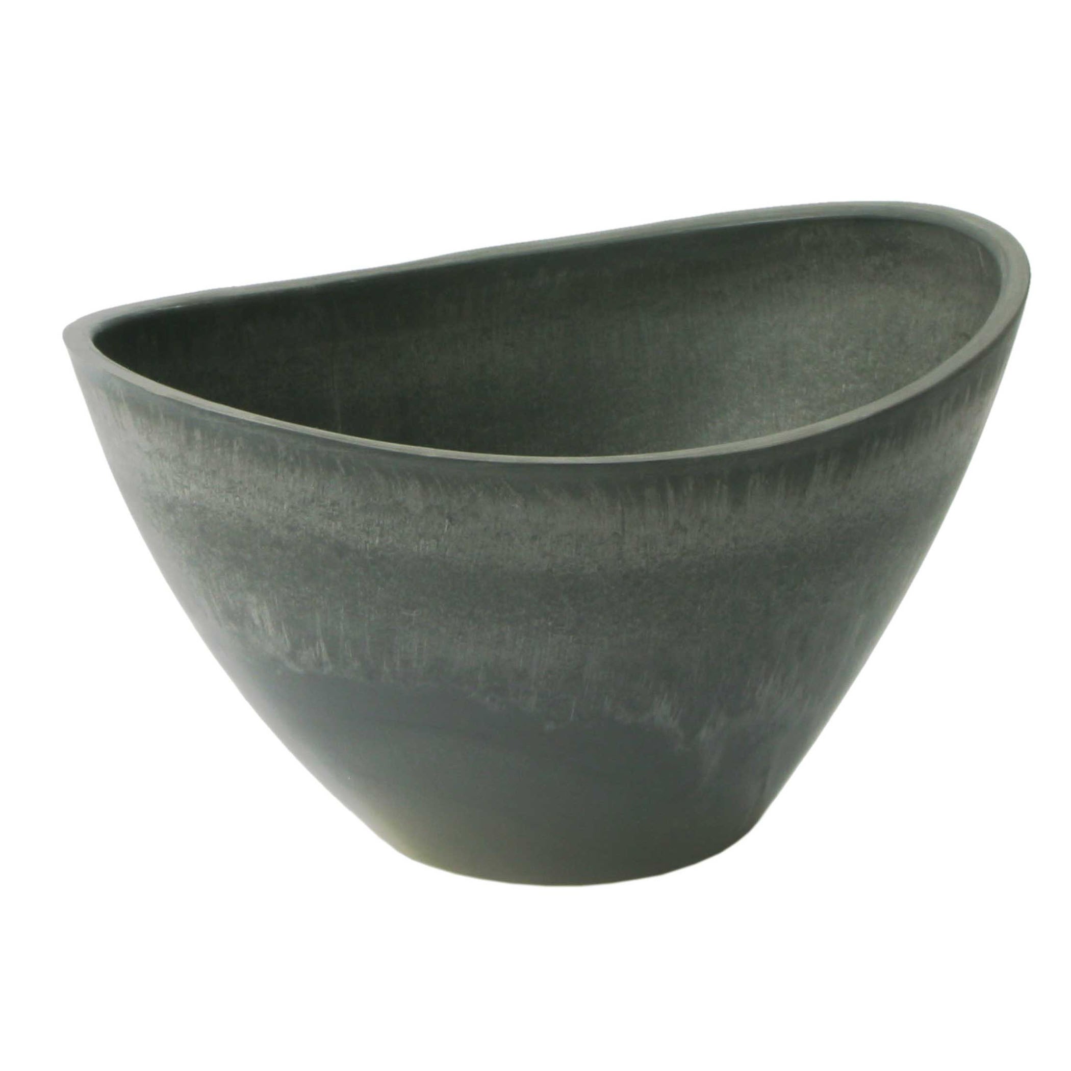 Algreen Valencia 16"D 12"x10" Wave Charcoal Marble — priced per each; minimum 7; multiples of 7