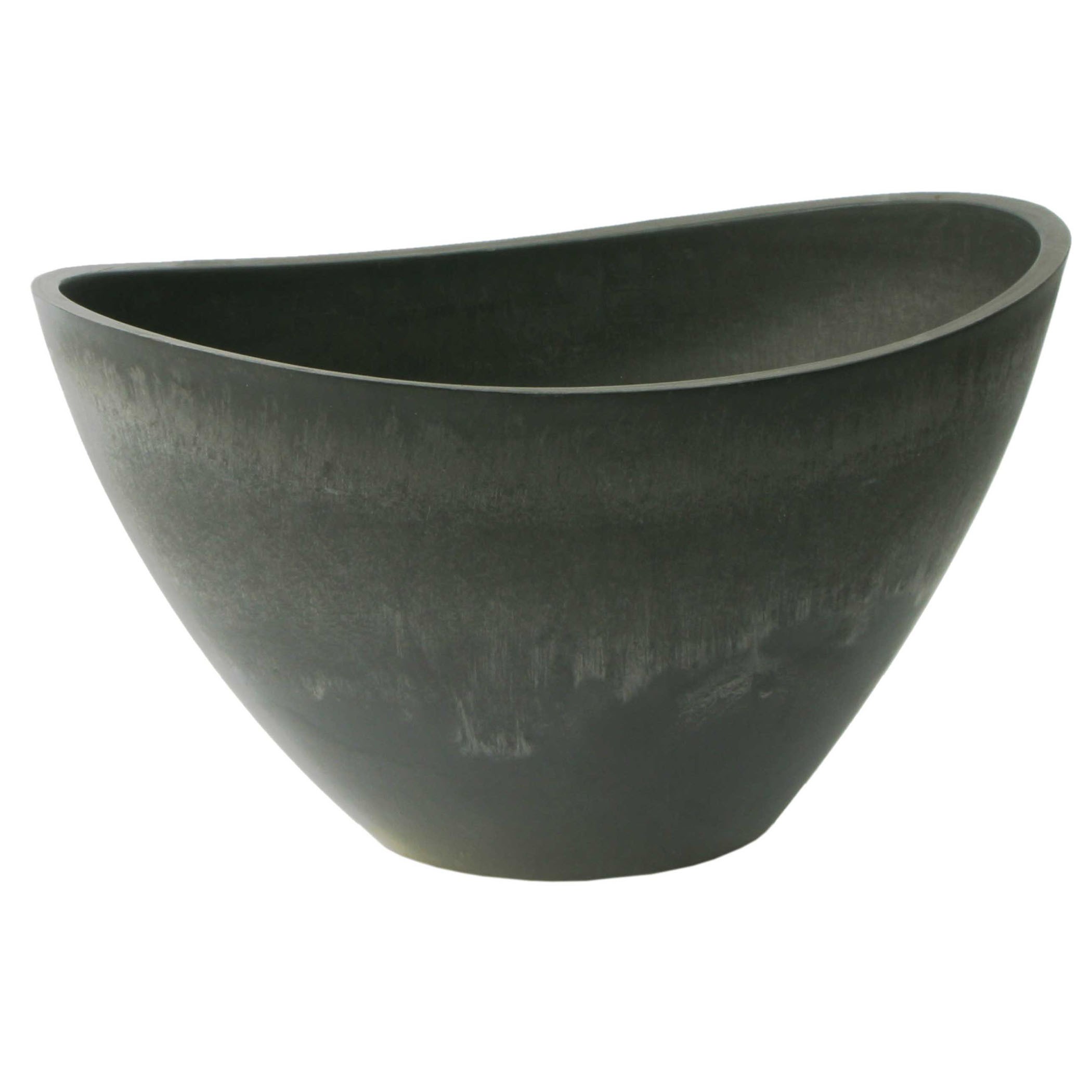 Algreen Valencia 20"D 14"x11" Wave Charcoal Marble — priced per each; minimum 6; multiples of 6